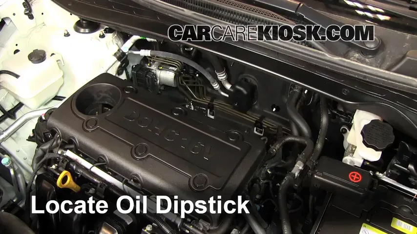 2012 Hyundai Tucson Limited 2.4L 4 Cyl. Oil Check Oil Level